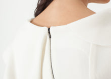 Load image into Gallery viewer, Asymmetric Dress in Cream/Black